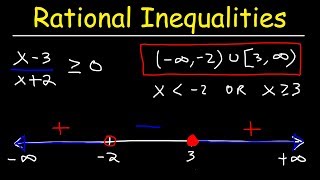 Rational Inequalities [upl. by Agnes]