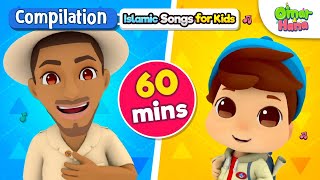 NEW Omar amp Hana 60 Minute Compilation  Islamic Cartoon for Kids  Nasheed for Children [upl. by Lacym30]