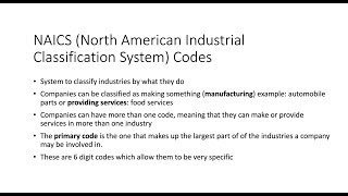 Finding NAICS Codes [upl. by Oiuqise206]