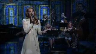 HD Lana Del Rey  Best LIVE Performance of Video Games David Letterman 020212 [upl. by Dodd601]