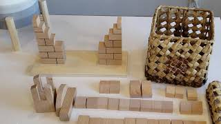 MONTESSORI MINUTE BUILDING THE ROMAN ARCH for ages 4 – 45 years old [upl. by Ansell114]