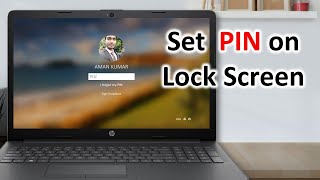 Window 10 me password kaise lagaye  How to set PIN in Windows 10  2021 [upl. by Ladnyc]