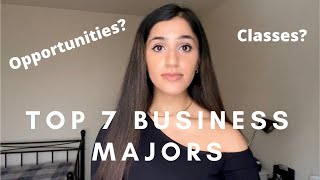 BUSINESS DEGREE EXPLAINED Top 7 Most Common Business Majors [upl. by Hairakcaz418]