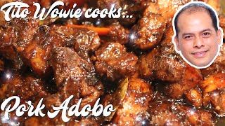 HOW TO COOK PORK ADOBO  ADOBONG BABOY NA TUYO [upl. by Amsirp]