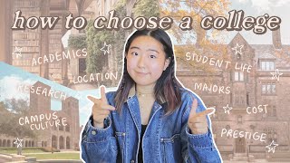 how to choose the best college for you research match your personality type avoid regrets more [upl. by Anthiathia732]