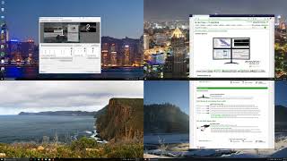 How to split one 4K monitor or TV into 4 virtual screens using UltraView Desktop Manager software [upl. by Neufer744]