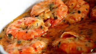 Garlic Butter Shrimp  Crevette au beurre dail  Easy Recipe  ZestyMu Style [upl. by Ysus]