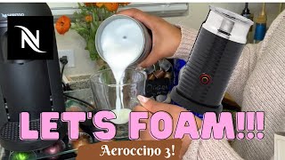 How To Foam Milk With Aeroccino 3 Make Coffee With Foam Tips amp Tricks  Easy Foamed Latte Recipe [upl. by Shuler]