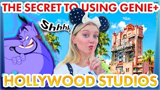 The SECRET to Using Genie Plus in Disneys Hollywood Studios [upl. by Kinimod]