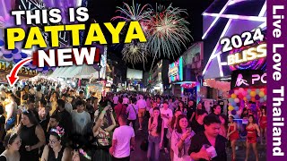 What Happened In PATTAYA Thailand  New Walking Streets  Hottest New Year 2024 livelovethailand [upl. by Enetsirk]