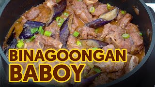 Binagoongan Baboy  Pork Ribs Binagoongan with Eggplant [upl. by Eliathan435]