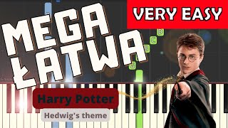 🎹 Harry Potter motyw główny Hedwigs theme  Piano Tutorial MEGA ŁATWA wersja 🎵 NUTY W OPISIE 🎼 [upl. by Nedyah515]