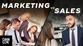 The Difference Between Marketing vs Sales  Dan Lok [upl. by Naltiak]