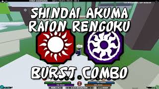 SHINDAI AKUMA AND RAION RENGOKU COMBO  Shindo Life [upl. by Isyad]