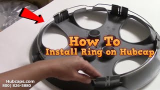 How to Install Retention Ring on Hubcaps  Hubcapscom [upl. by Yahsed761]