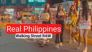 4k60p Walking Street tour  Angeles City Philippines  DJI Pocket 3 Low Light [upl. by Kcirdderf]