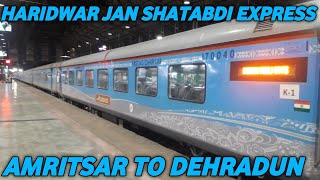 12054  Haridwar Jan Shatabdi Express  Arriving at Jalandhar Junction [upl. by Amluz]