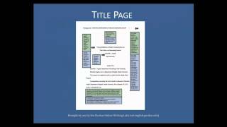 Purdue OWL APA Formatting  The Basics [upl. by Micco]