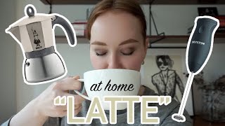 HOW TO MAKE A quotLATTEquot AT HOME moka pot  frother [upl. by Jaela827]