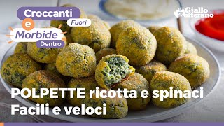 POLPETTE RICOTTA E SPINACI AL FORNO ricetta perfetta [upl. by Jeniece773]