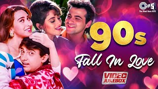 90s Fall In Love  Video Jukebox  90s Evergreen Bollywood Hits  90s Hits Hindi Songs  Love Songs [upl. by Nwahsram]