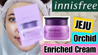 Review INNISFREE  Jeju Orchid Enriched Cream  By Vapinka Makeup [upl. by Tdnerb]