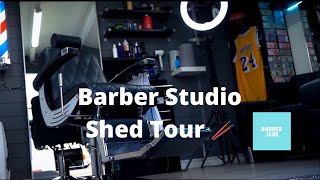 How I BUILT a Barber ShopShed In My Garden  Barber Jase 🥢 [upl. by Socin]