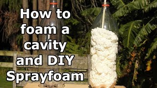 DIY spray foam and how to foam a cavity [upl. by Nabi]