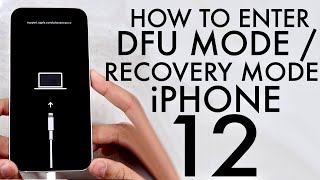 How To Put iPhone 12  12 Pro  12 Mini amp 12 Pro Max On Recovery Mode  DFU Mode [upl. by Llerrod]