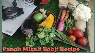 Panch Misali Sobji Recipe  Mixed Vegetables Dish Kitchen and Travels [upl. by Ashlee]