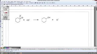 ChemSketch 3  Écrire des réactions [upl. by Brannon49]