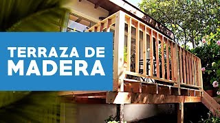 Cómo construir una terraza de madera [upl. by Eirol]