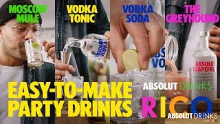 Easy Drinks with Rico  Party Drinks  Absolut Drinks [upl. by Jeremiah632]