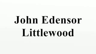 John Edensor Littlewood [upl. by Ertnod688]