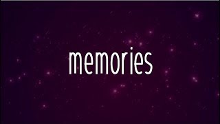 Maroon 5  Memories Clean  Lyrics [upl. by Enautna]