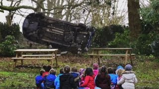 Too much Shocking speeding advert shows children getting crushed by car [upl. by Nnek321]