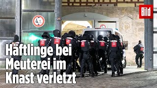 Gefängnismeuterei Polizei stürmt Knast in Thüringen  JVA Untermaßfeld [upl. by Buzz]