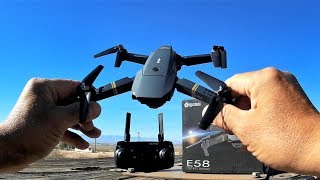 EACHINE E58 WIFI FPV With 2MP Wide Angle Camera High Hold Mode Foldable RC Drone Quadcopter RTF [upl. by Carma]